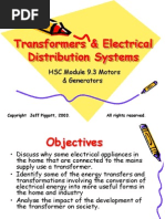 Transformers & Electrical Distribution Systems: HSC Module 9.3 Motors & Generators