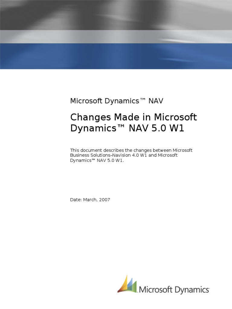 Microsoft Dynamics NAV 50 Change | PDF | Microsoft Dynamics Nav | Invoice