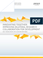 Innovating Together: Improving Bilateral Research Collaboration For Development