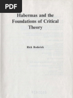 Habermas and the Foundations of Critical Theory