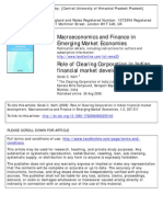 Role of Clearing Corporation in Indian financial market development