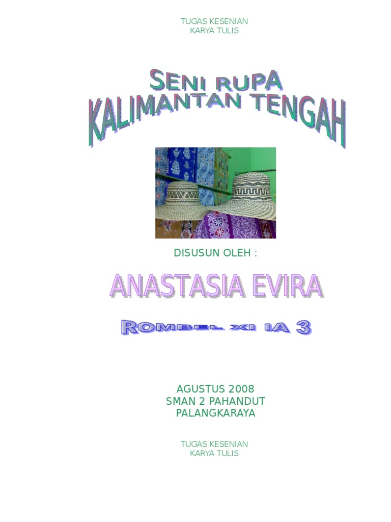 Makalah Contoh Karya Seni Rupa Kalteng PDF