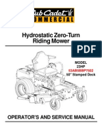 Hydrostatic Zero-Turn Riding Mower: Operator'S and Service Manual