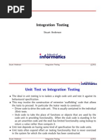 Integration Testing: Stuart Anderson