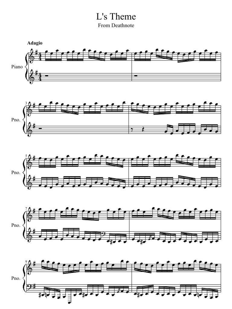 L S Theme Piano Pdf Pdf