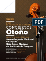 Docs - Programas - JOVEN ORQUESTA NACIONAL DE ESPAÑA - CORO AMICI MUSICAE DEL AUDITORIO DE ZARAGOZA 9-1-2013