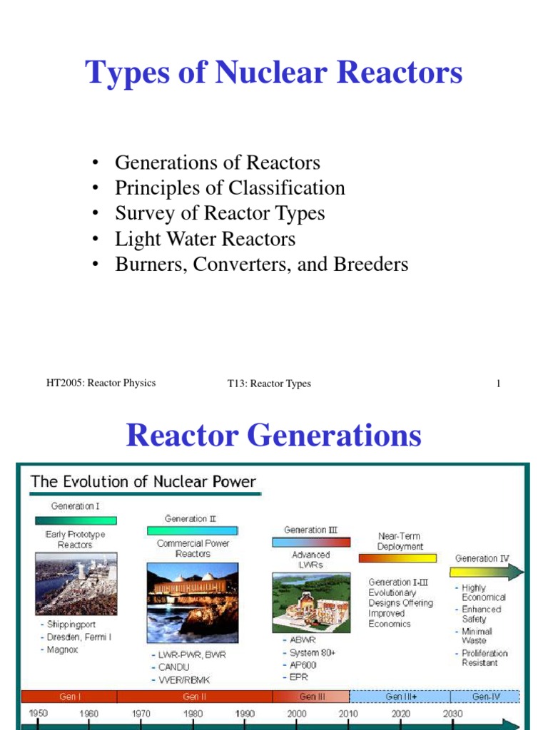 13 ReactorTypes | PDF