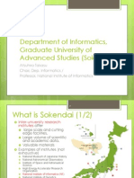 Department of Informatics, Graduate University of Advanced Studies (Sokendai)