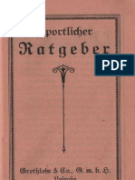 Sportlicher Ratgeber - Grethlein & Co, G.m.b.H Leipzig / Bücherkatalog "Bibliothek für Sport und Spiel" 