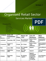 Organised Retail Sector: Services Marketing