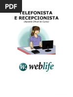 PROVA RECEPCIONISTA  Unidade Central de Processamento 