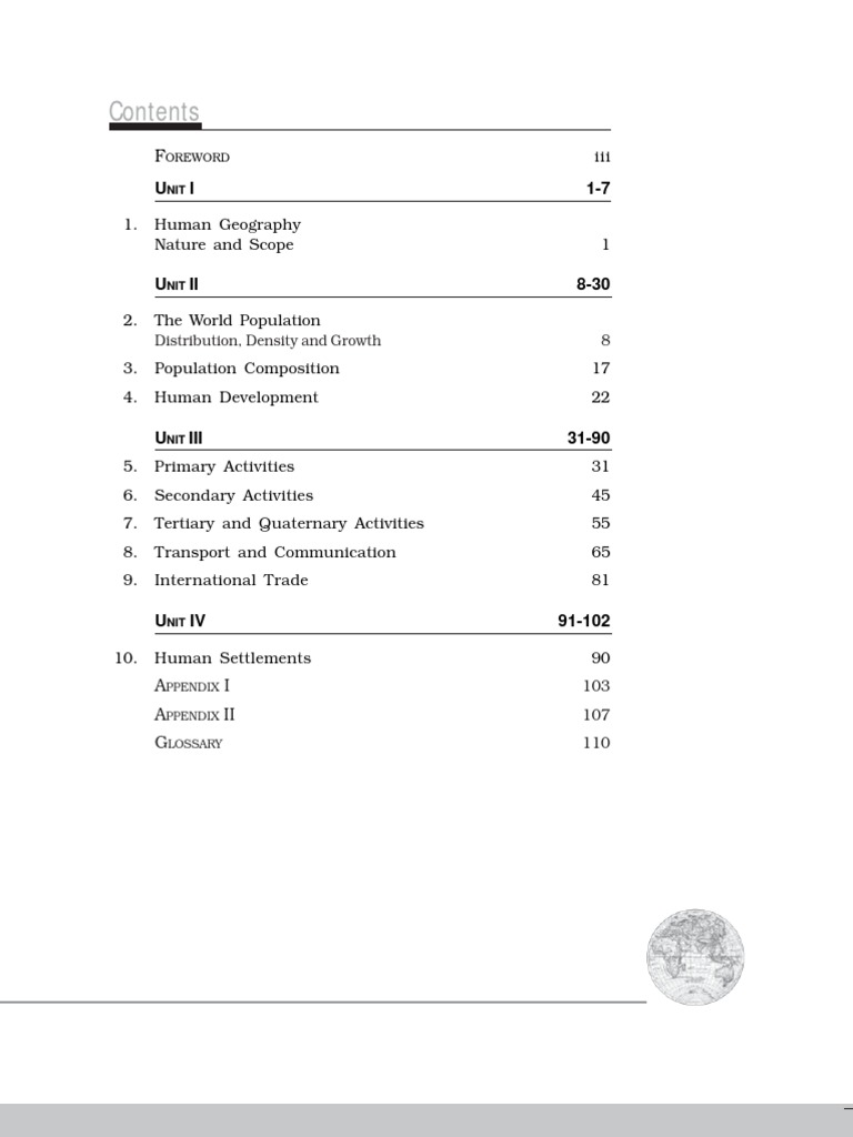 NCERT Book Fundamentals of Human Geography Class XII | PDF | Geography ...