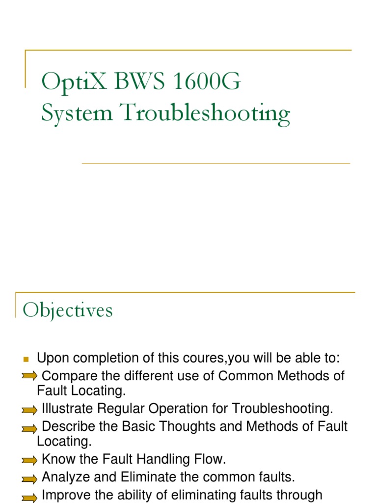 Trouble Shooting Fault Analysis | Computer Engineering | Electronics