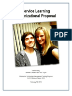 service learning organizational proposal