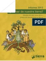 Informe 2012. Comer de Nuestra Tierra Estudios de Caso Sobre Tierra