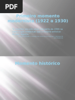 Primeiro Momento Modernista (1922 a 1930)