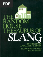 Download The Random House Thesaurus of Slang by Brian Kirk SN143317344 doc pdf