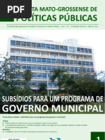 Revista Mato-grossense de Políticas Públicas Nº 01 com ISSN