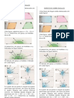 Ângulos: Exercícios resolvidos sobre tipos de ângulos e medidas em graus