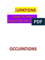 Occupations, Objects and Places in The City