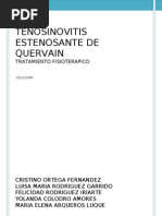 Tenosinoitis de Quervain.