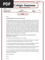 1ª série do ensino médio - unidade I