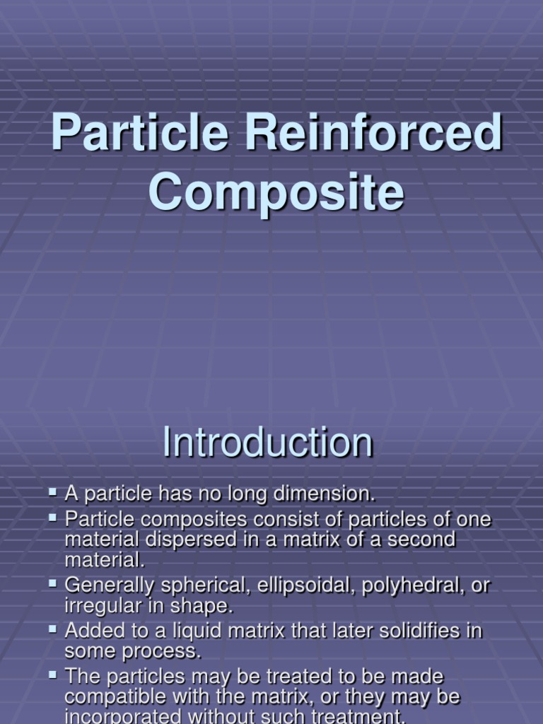 29835305 Particle Reinforce Composite Composite Material Stress