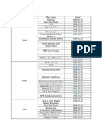 Jadwal Sipil Reguler