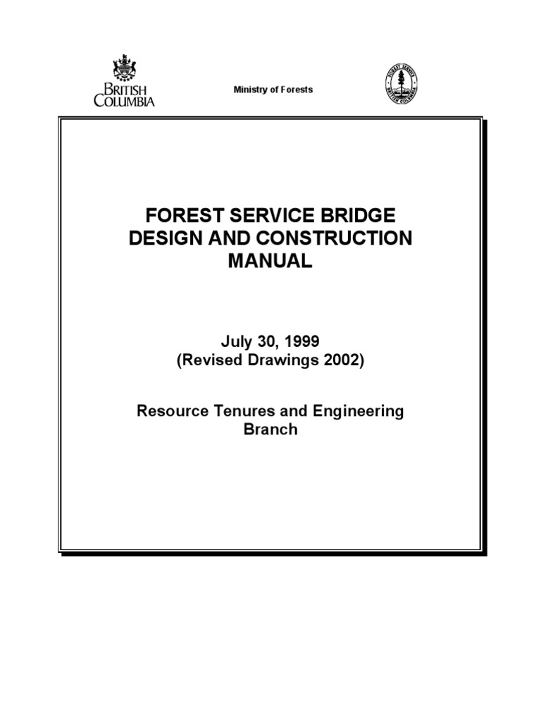 Forest Service Bridge Design Manual | PDF