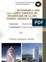 Sistemul de Pompare a Apei Din Cadrul Turnului de Intampinare de La Rio
