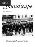 Download Soundscape the Journal of Acoustic Ecology by Art Cultura SN143369845 doc pdf