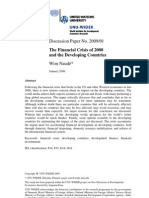 The Financial Crisis of 2008
and the Developing Countries