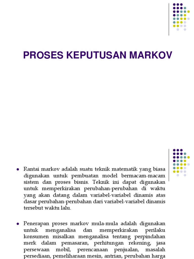 Contoh Soal Rantai Markov Waktu Diskrit Contoh Soal Terbaru