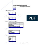 Tabulacion de Encuesta