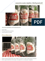 Gelando Uma Cerveja Com Papel Toalha