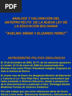 ANTEPROYECTO LEY AVELINO SIÑANI-ELIZARDO PEREZ