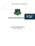 Evening MBA Prospectus Session 2012-13