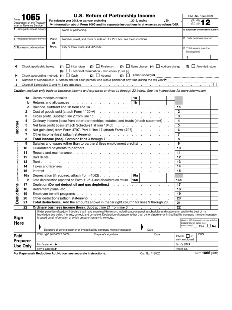 IRS Form 1065 _Britesol LLC | Partnership | Expense