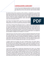 Reflexão - O Amor de Deus Aceita e Permite Tudo?