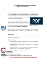 Convocatoria Escuela Interregional de Dirigentes Estudiantiles