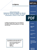 UK Home Office: Set (O) Form