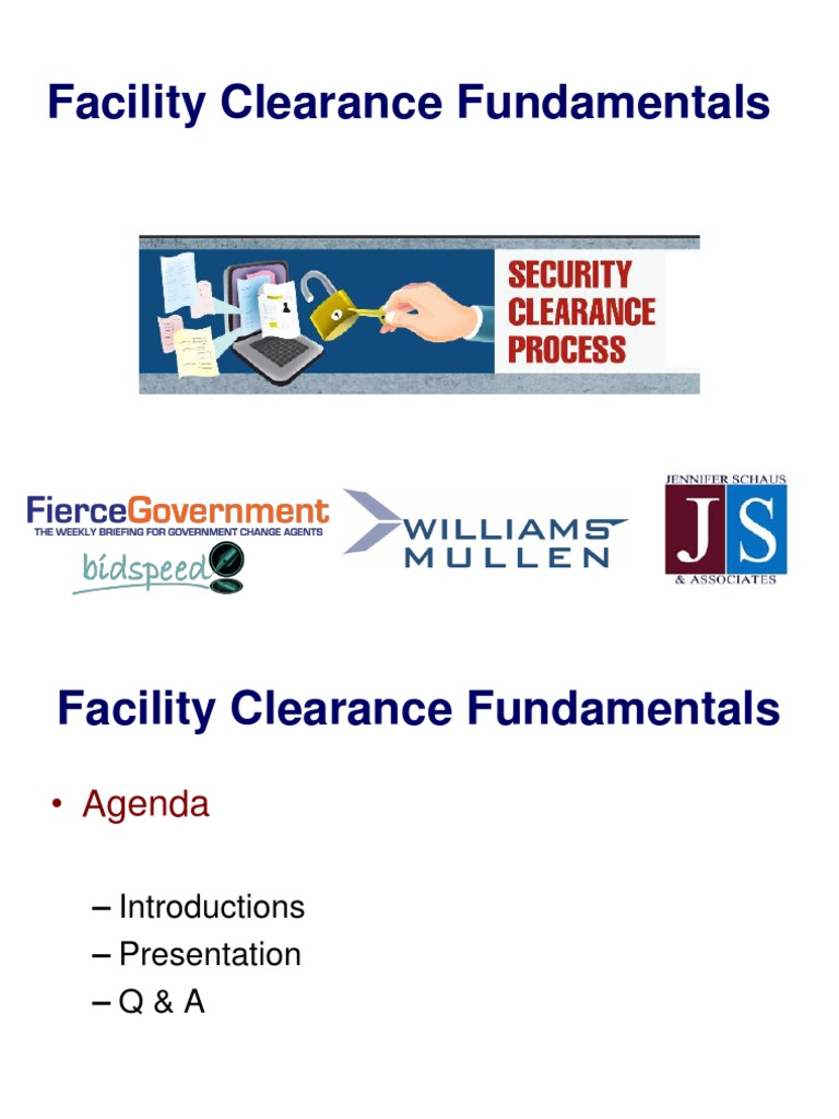 Security & Facility Clearances Government Contracting PDF