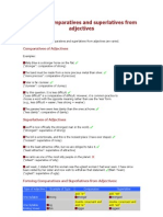 Forming comparatives and superlatives