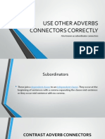 Use Other Adverbs Connectors Correctly