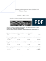 Concurso Universitario de Matem Aticas Galois-Noether 2011 Primera Etapa