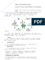 A Água e seus Estados Físicos