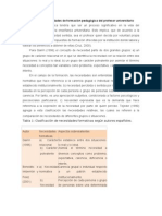 Diagnóstico de Necesidades de Formación Pedagógica Del Profesor Universitario