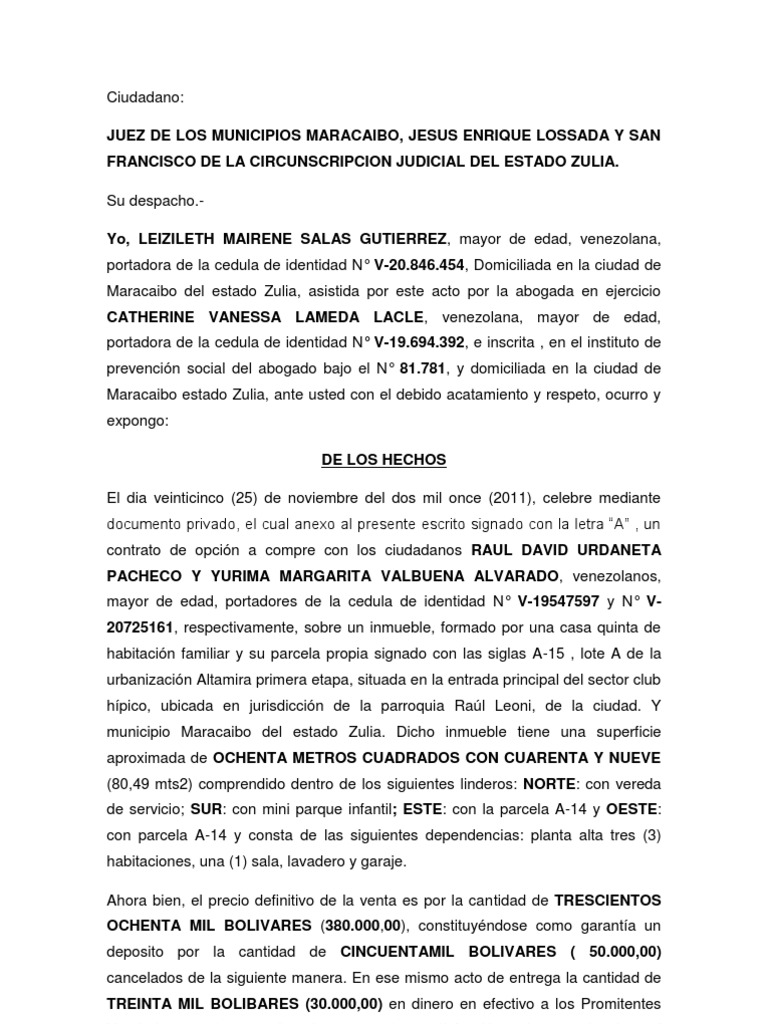 Libelo de Demanda | PDF | Bancos | Instituciones sociales