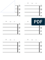 Blank Violin Fingering Chart