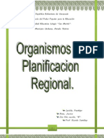ORGANISMOS DE PLANIFICACIÓN REGIONAL